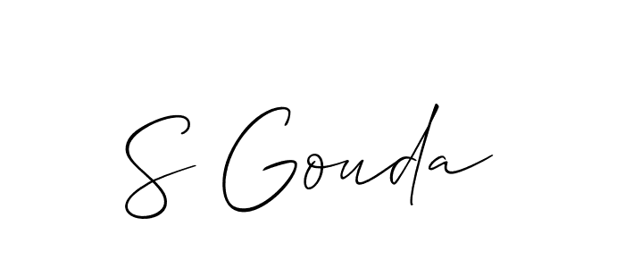 Best and Professional Signature Style for S Gouda. Allison_Script Best Signature Style Collection. S Gouda signature style 2 images and pictures png