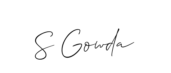 This is the best signature style for the S Gowda name. Also you like these signature font (Allison_Script). Mix name signature. S Gowda signature style 2 images and pictures png