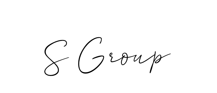 Allison_Script is a professional signature style that is perfect for those who want to add a touch of class to their signature. It is also a great choice for those who want to make their signature more unique. Get S Group name to fancy signature for free. S Group signature style 2 images and pictures png