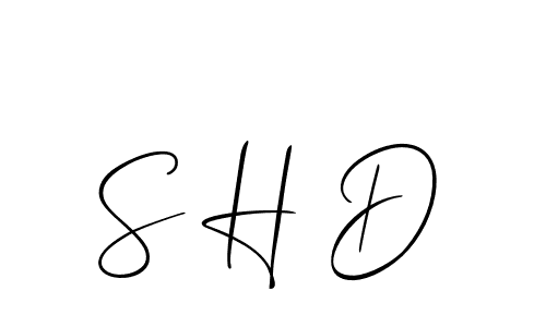 Make a short S H D signature style. Manage your documents anywhere anytime using Allison_Script. Create and add eSignatures, submit forms, share and send files easily. S H D signature style 2 images and pictures png