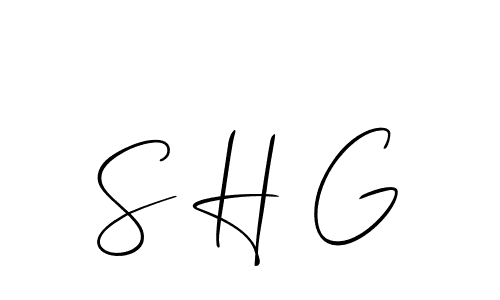 Also You can easily find your signature by using the search form. We will create S H G name handwritten signature images for you free of cost using Allison_Script sign style. S H G signature style 2 images and pictures png