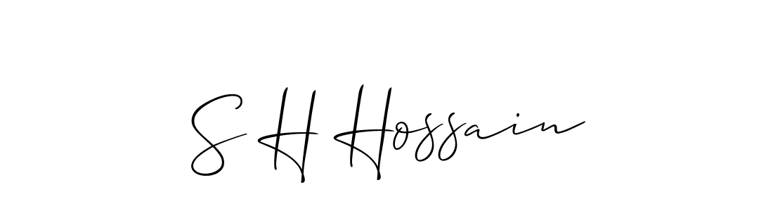 Best and Professional Signature Style for S H Hossain. Allison_Script Best Signature Style Collection. S H Hossain signature style 2 images and pictures png