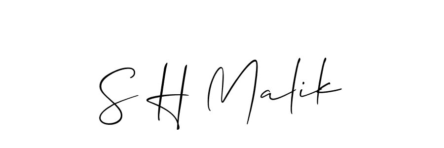 Make a beautiful signature design for name S H Malik. Use this online signature maker to create a handwritten signature for free. S H Malik signature style 2 images and pictures png