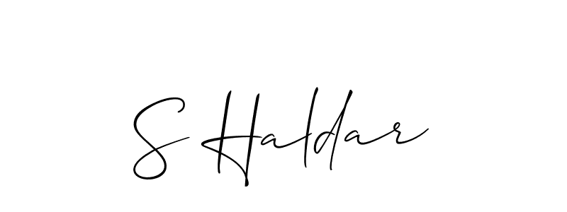 You can use this online signature creator to create a handwritten signature for the name S Haldar. This is the best online autograph maker. S Haldar signature style 2 images and pictures png