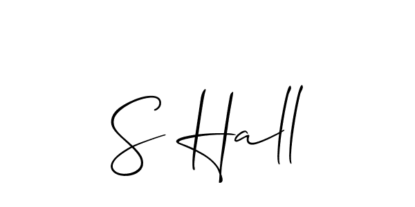 Best and Professional Signature Style for S Hall. Allison_Script Best Signature Style Collection. S Hall signature style 2 images and pictures png