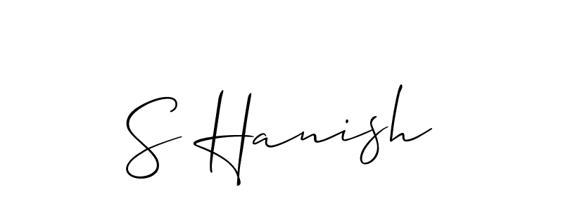 See photos of S Hanish official signature by Spectra . Check more albums & portfolios. Read reviews & check more about Allison_Script font. S Hanish signature style 2 images and pictures png