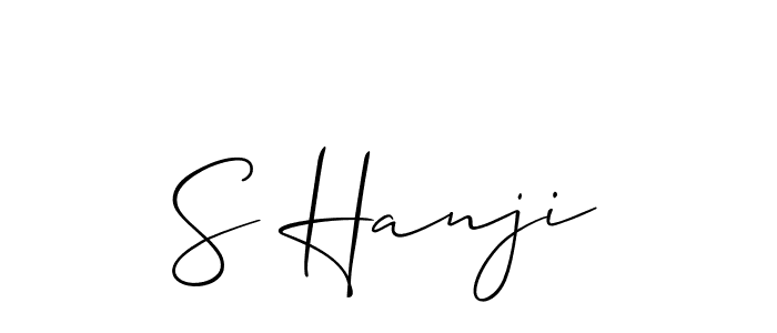 You can use this online signature creator to create a handwritten signature for the name S Hanji. This is the best online autograph maker. S Hanji signature style 2 images and pictures png