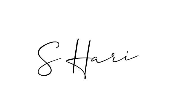 Make a short S Hari signature style. Manage your documents anywhere anytime using Allison_Script. Create and add eSignatures, submit forms, share and send files easily. S Hari signature style 2 images and pictures png
