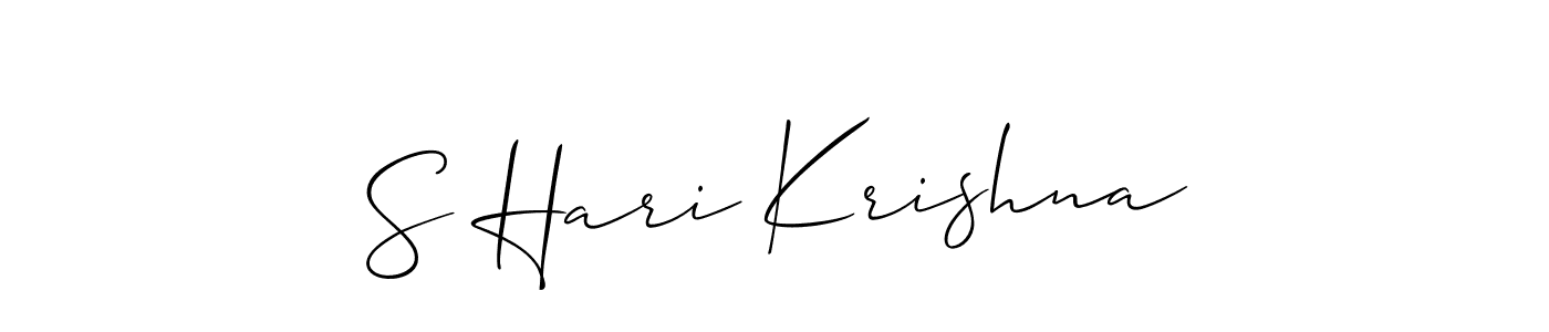 Also You can easily find your signature by using the search form. We will create S Hari Krishna name handwritten signature images for you free of cost using Allison_Script sign style. S Hari Krishna signature style 2 images and pictures png