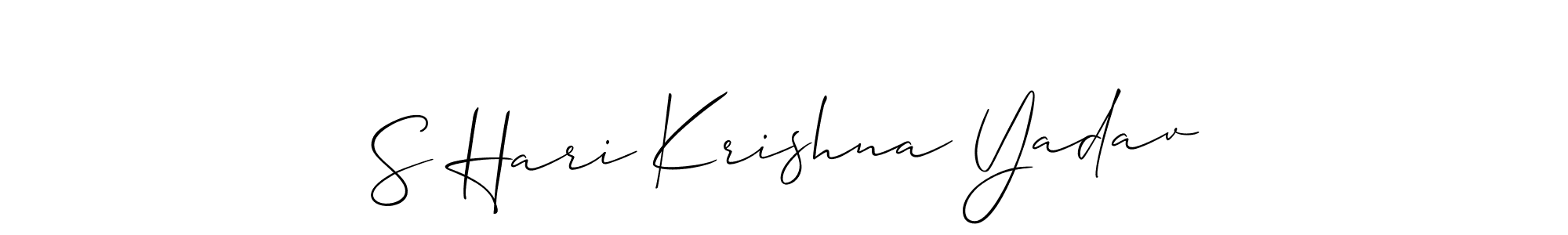 Make a beautiful signature design for name S Hari Krishna Yadav. Use this online signature maker to create a handwritten signature for free. S Hari Krishna Yadav signature style 2 images and pictures png