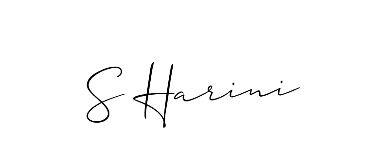 Similarly Allison_Script is the best handwritten signature design. Signature creator online .You can use it as an online autograph creator for name S Harini. S Harini signature style 2 images and pictures png