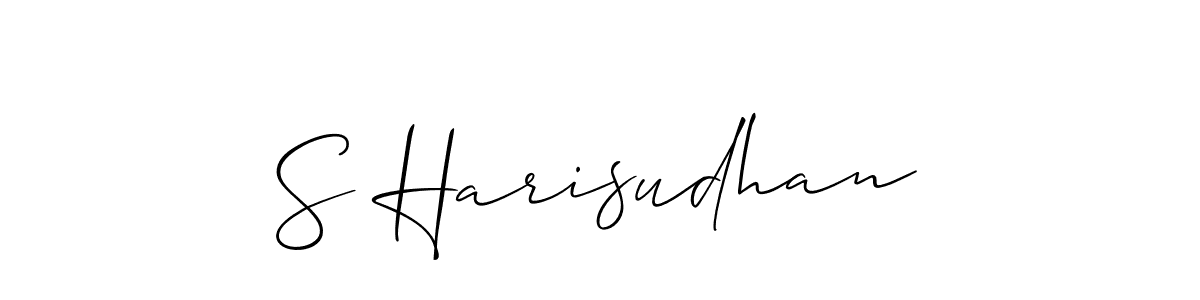 This is the best signature style for the S Harisudhan name. Also you like these signature font (Allison_Script). Mix name signature. S Harisudhan signature style 2 images and pictures png