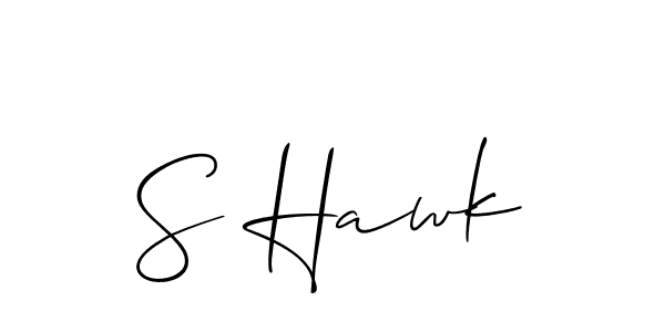 if you are searching for the best signature style for your name S Hawk. so please give up your signature search. here we have designed multiple signature styles  using Allison_Script. S Hawk signature style 2 images and pictures png