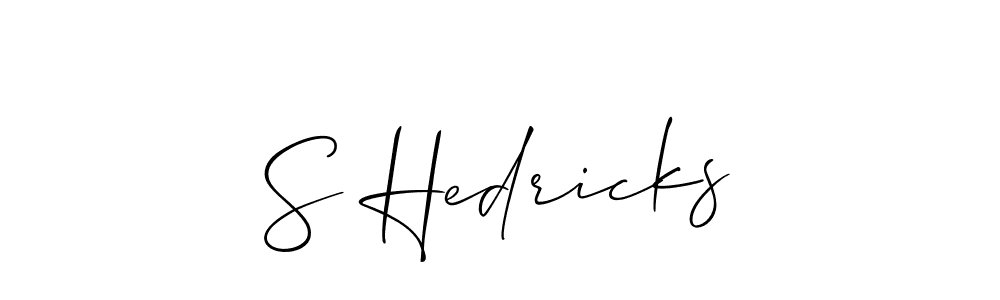 if you are searching for the best signature style for your name S Hedricks. so please give up your signature search. here we have designed multiple signature styles  using Allison_Script. S Hedricks signature style 2 images and pictures png