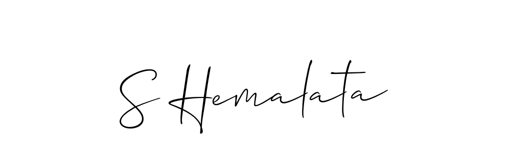 It looks lik you need a new signature style for name S Hemalata. Design unique handwritten (Allison_Script) signature with our free signature maker in just a few clicks. S Hemalata signature style 2 images and pictures png