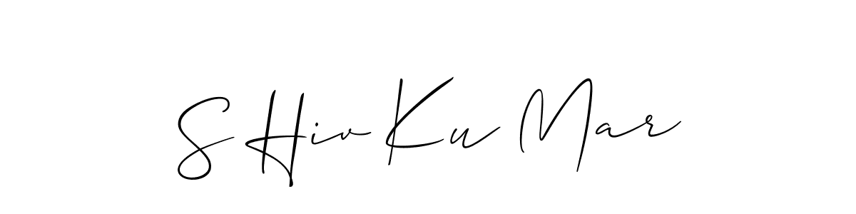 Here are the top 10 professional signature styles for the name S Hiv Ku Mar. These are the best autograph styles you can use for your name. S Hiv Ku Mar signature style 2 images and pictures png