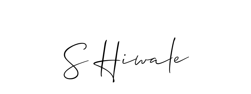 Similarly Allison_Script is the best handwritten signature design. Signature creator online .You can use it as an online autograph creator for name S Hiwale. S Hiwale signature style 2 images and pictures png