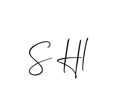 Similarly Allison_Script is the best handwritten signature design. Signature creator online .You can use it as an online autograph creator for name S Hl. S Hl signature style 2 images and pictures png