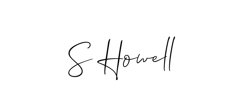 Make a beautiful signature design for name S Howell. With this signature (Allison_Script) style, you can create a handwritten signature for free. S Howell signature style 2 images and pictures png