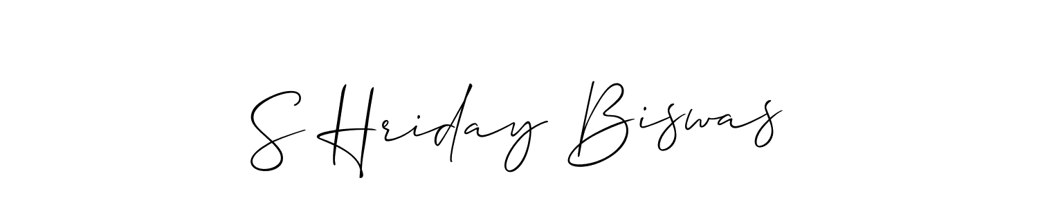 How to Draw S Hriday Biswas signature style? Allison_Script is a latest design signature styles for name S Hriday Biswas. S Hriday Biswas signature style 2 images and pictures png