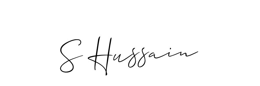 Make a short S Hussain signature style. Manage your documents anywhere anytime using Allison_Script. Create and add eSignatures, submit forms, share and send files easily. S Hussain signature style 2 images and pictures png