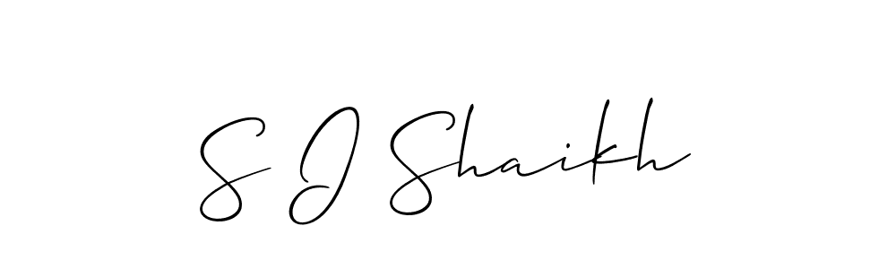 It looks lik you need a new signature style for name S I Shaikh. Design unique handwritten (Allison_Script) signature with our free signature maker in just a few clicks. S I Shaikh signature style 2 images and pictures png