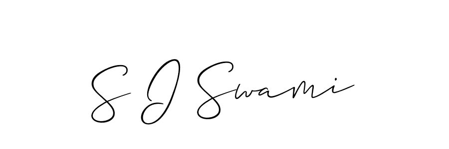 S I Swami stylish signature style. Best Handwritten Sign (Allison_Script) for my name. Handwritten Signature Collection Ideas for my name S I Swami. S I Swami signature style 2 images and pictures png