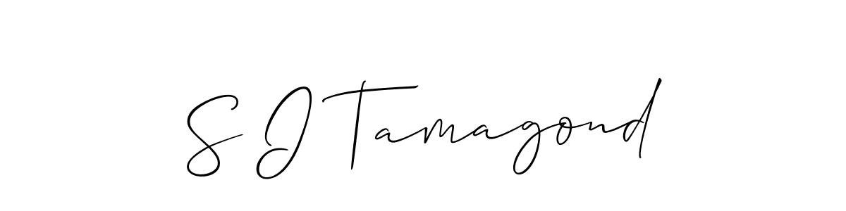 This is the best signature style for the S I Tamagond name. Also you like these signature font (Allison_Script). Mix name signature. S I Tamagond signature style 2 images and pictures png