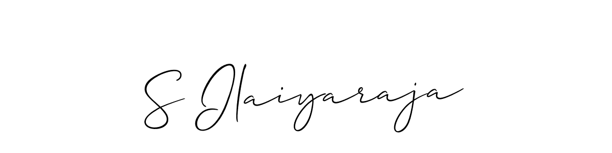 Also we have S Ilaiyaraja name is the best signature style. Create professional handwritten signature collection using Allison_Script autograph style. S Ilaiyaraja signature style 2 images and pictures png
