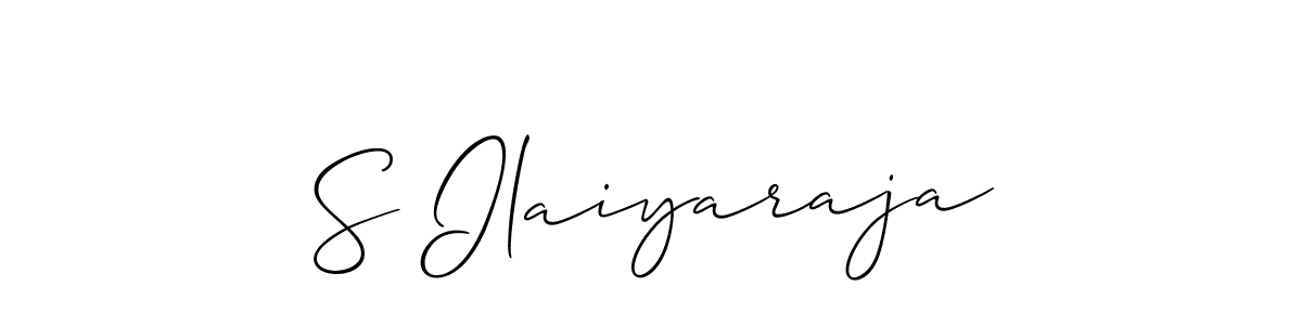 The best way (Allison_Script) to make a short signature is to pick only two or three words in your name. The name S Ilaiyaraja include a total of six letters. For converting this name. S Ilaiyaraja signature style 2 images and pictures png