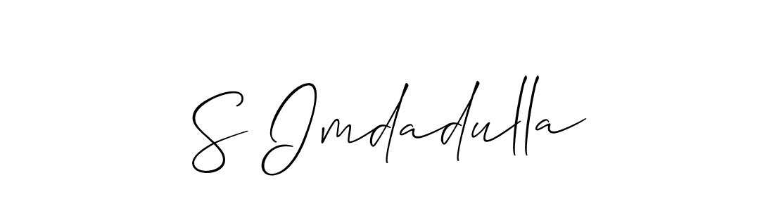 Similarly Allison_Script is the best handwritten signature design. Signature creator online .You can use it as an online autograph creator for name S Imdadulla. S Imdadulla signature style 2 images and pictures png