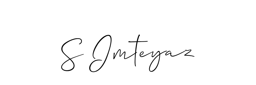 Make a beautiful signature design for name S Imteyaz. With this signature (Allison_Script) style, you can create a handwritten signature for free. S Imteyaz signature style 2 images and pictures png