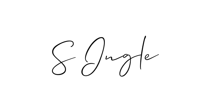 This is the best signature style for the S Ingle name. Also you like these signature font (Allison_Script). Mix name signature. S Ingle signature style 2 images and pictures png