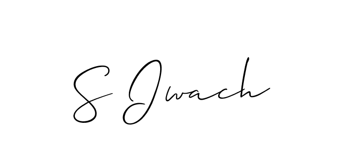 It looks lik you need a new signature style for name S Iwach. Design unique handwritten (Allison_Script) signature with our free signature maker in just a few clicks. S Iwach signature style 2 images and pictures png