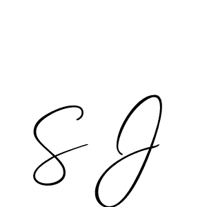You should practise on your own different ways (Allison_Script) to write your name (S J) in signature. don't let someone else do it for you. S J signature style 2 images and pictures png
