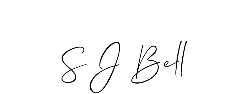 Best and Professional Signature Style for S J Bell. Allison_Script Best Signature Style Collection. S J Bell signature style 2 images and pictures png