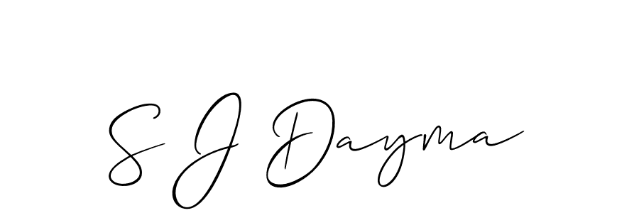 Make a beautiful signature design for name S J Dayma. Use this online signature maker to create a handwritten signature for free. S J Dayma signature style 2 images and pictures png