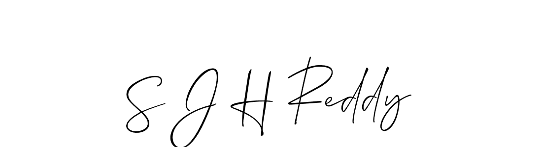 How to make S J H Reddy signature? Allison_Script is a professional autograph style. Create handwritten signature for S J H Reddy name. S J H Reddy signature style 2 images and pictures png