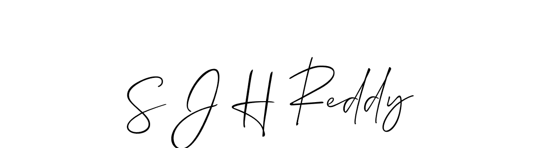 S J H Reddy stylish signature style. Best Handwritten Sign (Allison_Script) for my name. Handwritten Signature Collection Ideas for my name S J H Reddy. S J H Reddy signature style 2 images and pictures png