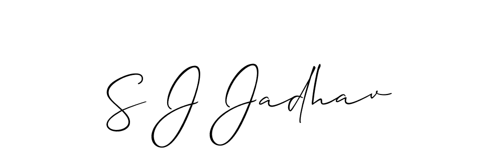 Make a short S J Jadhav signature style. Manage your documents anywhere anytime using Allison_Script. Create and add eSignatures, submit forms, share and send files easily. S J Jadhav signature style 2 images and pictures png