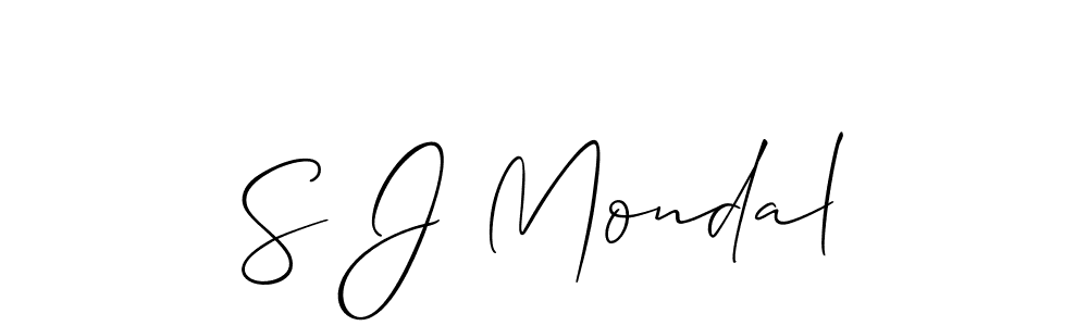 How to Draw S J Mondal signature style? Allison_Script is a latest design signature styles for name S J Mondal. S J Mondal signature style 2 images and pictures png