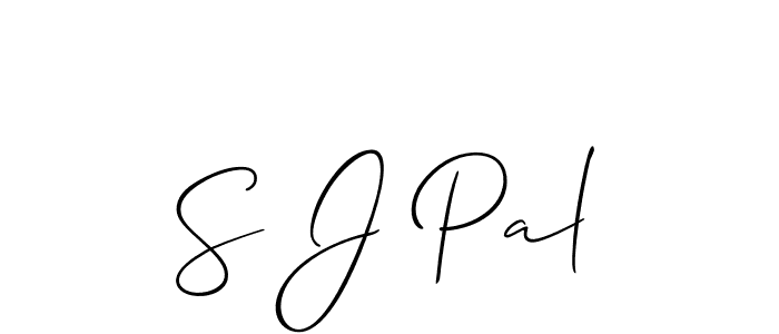 S J Pal stylish signature style. Best Handwritten Sign (Allison_Script) for my name. Handwritten Signature Collection Ideas for my name S J Pal. S J Pal signature style 2 images and pictures png