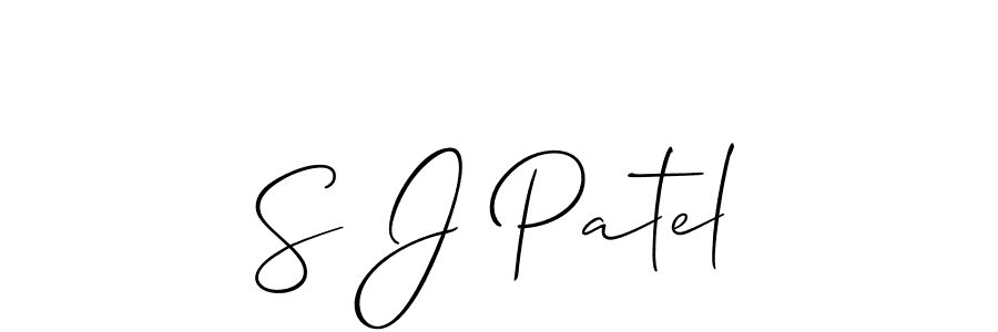 Also we have S J Patel name is the best signature style. Create professional handwritten signature collection using Allison_Script autograph style. S J Patel signature style 2 images and pictures png