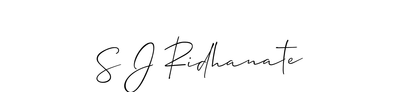 if you are searching for the best signature style for your name S J Ridhanate. so please give up your signature search. here we have designed multiple signature styles  using Allison_Script. S J Ridhanate signature style 2 images and pictures png