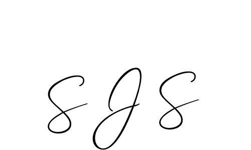 Make a beautiful signature design for name S J S. With this signature (Allison_Script) style, you can create a handwritten signature for free. S J S signature style 2 images and pictures png