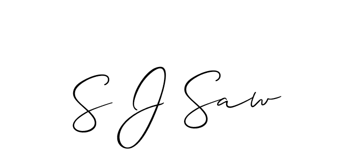 Also we have S J Saw name is the best signature style. Create professional handwritten signature collection using Allison_Script autograph style. S J Saw signature style 2 images and pictures png