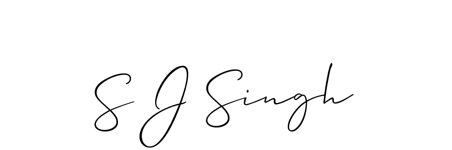 if you are searching for the best signature style for your name S J Singh. so please give up your signature search. here we have designed multiple signature styles  using Allison_Script. S J Singh signature style 2 images and pictures png