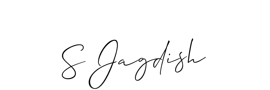 Create a beautiful signature design for name S Jagdish. With this signature (Allison_Script) fonts, you can make a handwritten signature for free. S Jagdish signature style 2 images and pictures png