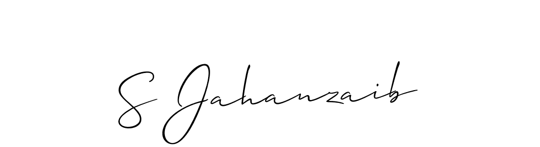 Also we have S Jahanzaib name is the best signature style. Create professional handwritten signature collection using Allison_Script autograph style. S Jahanzaib signature style 2 images and pictures png