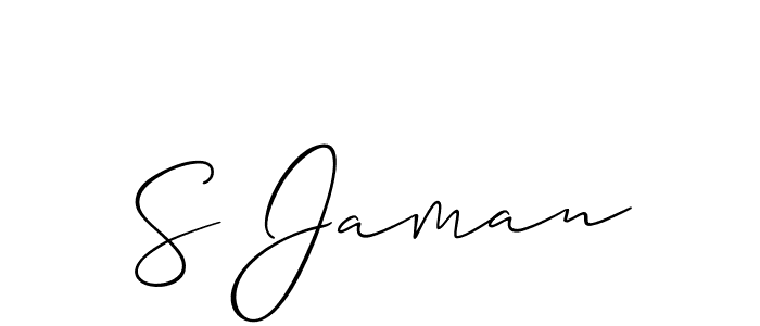 Once you've used our free online signature maker to create your best signature Allison_Script style, it's time to enjoy all of the benefits that S Jaman name signing documents. S Jaman signature style 2 images and pictures png